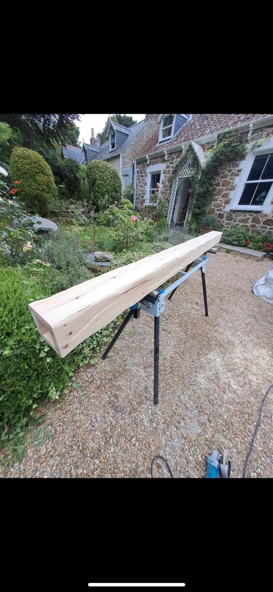 Bespoke timber beam boxing machined on site to match the property's character