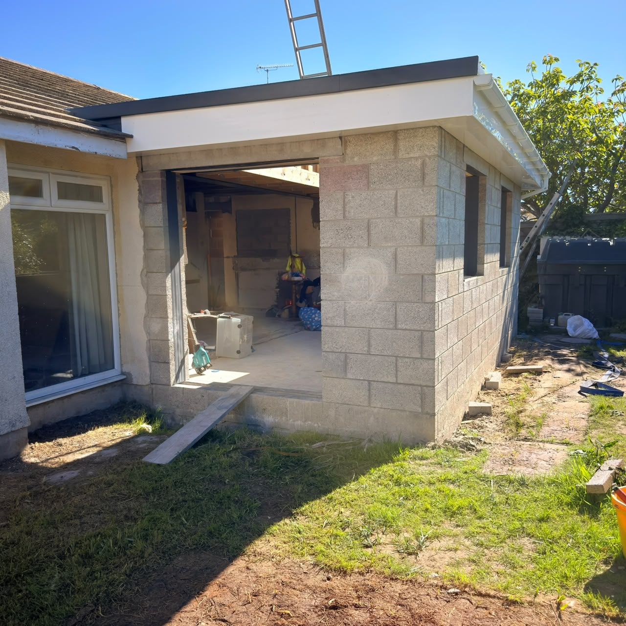Weatherproof shell ready for internal works